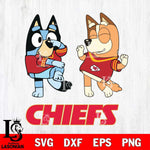 Kansas City Chiefs Bluey Chilli Sport Svg Eps Dxf Png File, Digital Download, Instant Download