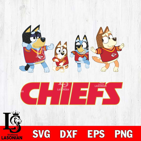 Kansas City Chiefs Bluey Dance Mode Squats Svg Eps Dxf Png File, Digital Download, Instant Download