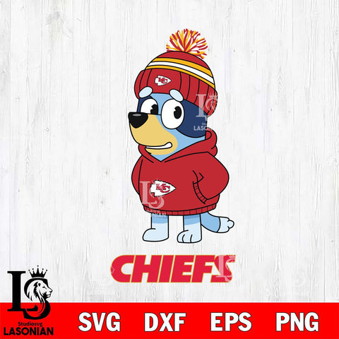 Kansas City Chiefs Bluey Hoodie rugby Svg Eps Dxf Png File, Digital Download ,Instant Download, Cricut File