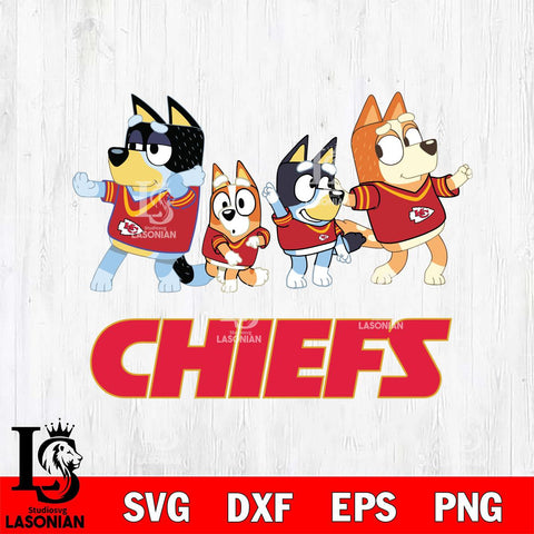 Kansas City Chiefs Bluey Mode Dance Squats Svg Eps Dxf Png File, Digital Download, Instant Download