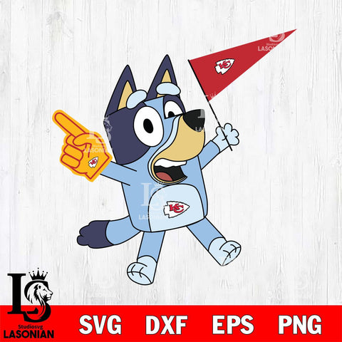 Kansas City Chiefs Bluey flag NFL Svg Eps Dxf Png File, Digital Download, Instant Download