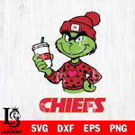 Kansas City Chiefs Boujee Grinch Heart Christmas Svg Eps Dxf Png File,Cricut svg files, Digital Download, Instant Download