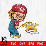 Kansas City Chiefs Chucky Piss On Denver Broncos Svg Eps Dxf Png File, Digital Download, Instant Download