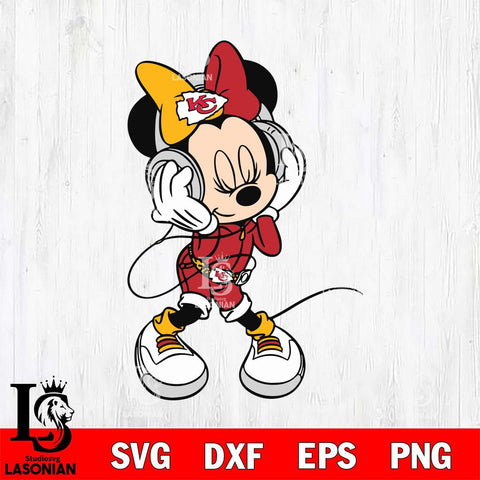 Kansas City Chiefs Cute Minnie Mouse Dancing