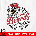 Kansas City Chiefs Dad With Beard Are Better Svg Eps Dxf Png File, Digital Download, Instant Download