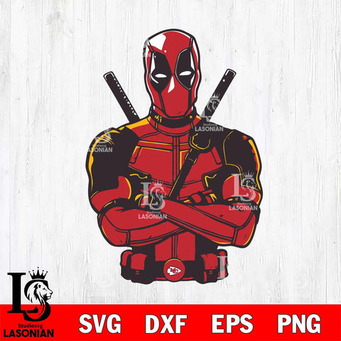 Kansas City Chiefs Deadpool Svg Eps Dxf Png File, Digital Download, Instant Download