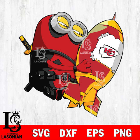 Kansas City Chiefs Deadpool Minion Marvel Svg Eps Dxf Png File, Digital Download, Instant Download