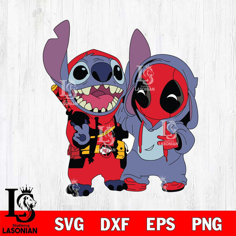 Kansas City Chiefs Deadpool Stitch Svg Eps Dxf Png File, Digital Download, Instant Download