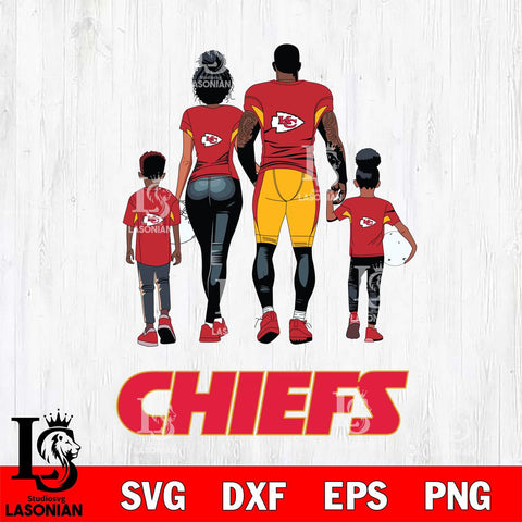 Kansas City Chiefs Family Love Rugby SVG DXF EPS PNG FILE,NFL SVG, Father day Digital Download,Instant Download, Silhouette