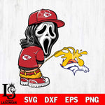 Kansas City Chiefs Ghostface Piss On Denver Broncos Svg Eps Dxf Png File, Digital Download, Instant Download
