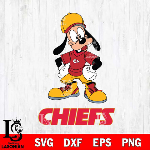 Kansas City Chiefs Goofy Sport SVG DXF EPS PNG FILE,NFL Cricut ,Football Digital Download,Instant Download, Silhouette
