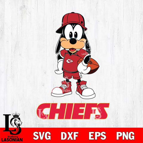 Kansas City Chiefs Goofy rugby SVG DXF EPS PNG FILE,NFL Cricut ,Football Digital Download,Instant Download, Silhouette