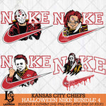 Kansas City Chiefs Halloween NFL Bundle 4 Svg Eps Dxf Png File, Digital Download, Instant Download