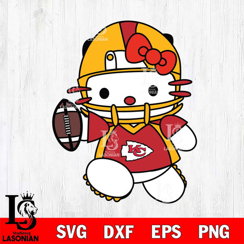 Kansas City Chiefs Hello Kitty sport 11 Svg Eps Dxf Png File, Digital Download, Instant Download