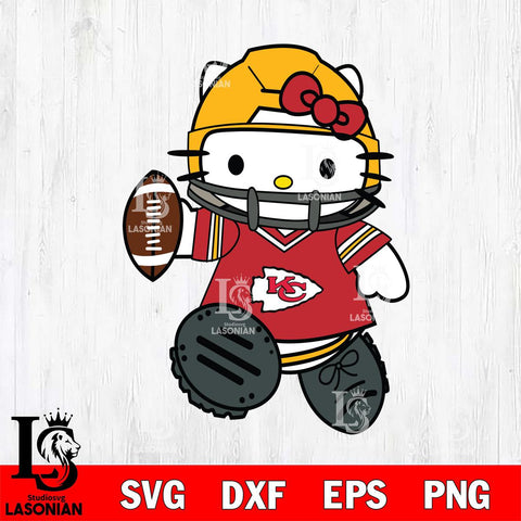Kansas City Chiefs Hello Kitty sport Svg Eps Dxf Png File, Digital Download, Instant Download
