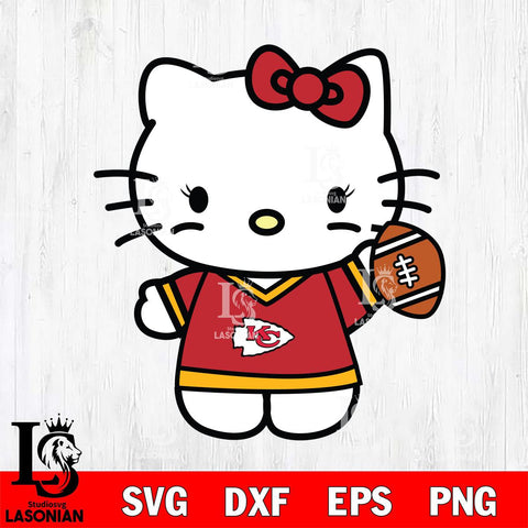Kansas City Chiefs Hello Kitty sport 7 Svg Eps Dxf Png File, Digital Download, Instant Download