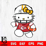 Kansas City Chiefs Hello Kitty sport 8 Svg Eps Dxf Png File, Digital Download, Instant Download