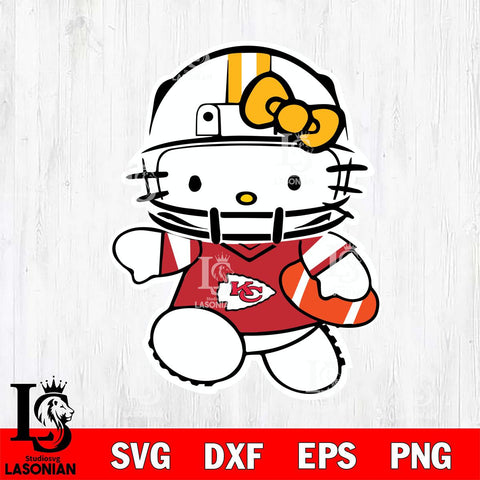 Kansas City Chiefs Hello Kitty sport 8 Svg Eps Dxf Png File, Digital Download, Instant Download