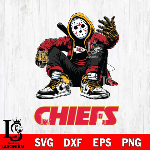 Kansas City Chiefs Jason Voorhees Halloween SVG Svg Eps Dxf Png File, Digital Download, Instant Download
