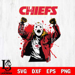 Kansas City Chiefs Jason Voorhees Horror Halloween 3 Svg Eps Dxf Png File, Digital Download, Instant Download