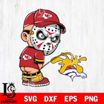 Kansas City Chiefs Jason Voorhees Piss On Denver Broncos Svg Eps Dxf Png File, Digital Download, Instant Download