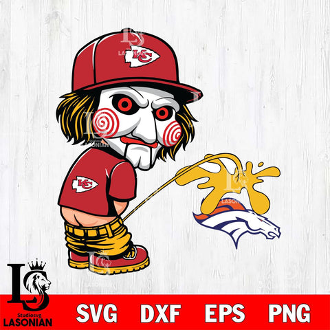 Kansas City Chiefs Jigsaw Piss On Denver Broncos Svg Eps Dxf Png File, Digital Download, Instant Download