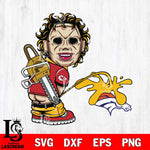 Kansas City Chiefs Leatherface Piss On Denver Broncos Svg Eps Dxf Png File, Digital Download, Instant Download