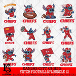Kansas City Chiefs Lilo and stitch Football NFL Bundle 12 SVG DXF EPS PNG FILE, NFL File Cut, Digital Download,Instant Download, Silhouette, Cricut