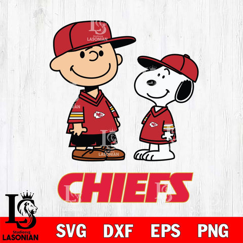 Kansas City Chiefs Peanuts Snoopy Football SVG DXF EPS PNG FILE,Snoopy File Cut, Nfl Digital Download,Instant Download, Silhouette