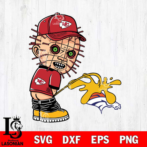 Kansas City Chiefs Pinhead Piss On Denver Broncos Svg Eps Dxf Png File, Digital Download, Instant Download