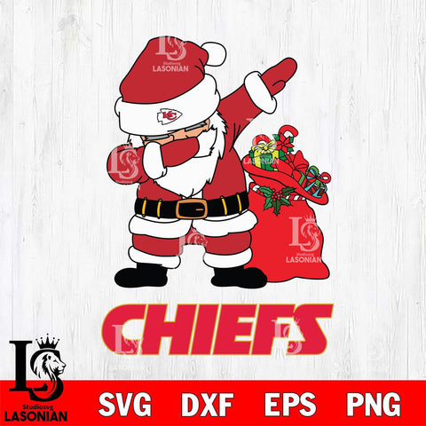 Kansas City Chiefs Santa Dabbing Christmas Svg Eps Dxf Png File,NFL Svg Files,Digital Download,Sublimation,Instant Download