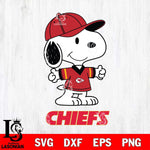 Kansas City Chiefs Snoopy football SVG DXF EPS PNG FILE,Snoopy File Cut, Nfl Digital Download,Instant Download, Silhouette