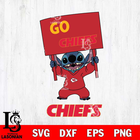 Kansas City Chiefs Stitch Go cheer SVG DXF EPS PNG FILE, NFL File Cut, Digital Download,Instant Download, Silhouette, Cricut