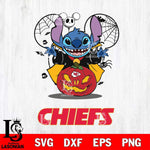 Kansas City Chiefs Stitch Horror Halloween Svg Eps Dxf Png File, Digital Download, Instant Download