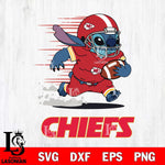 Kansas City Chiefs Stitch Run Football SVG DXF EPS PNG FILE, NFL File Cut, Digital Download,Instant Download, Silhouette, Cricut