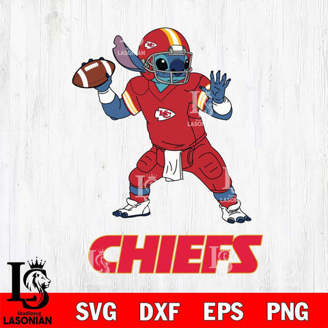 Kansas City Chiefs Stitch throw the ball SVG DXF EPS PNG FILE, NFL File Cut, Digital Download,Instant Download, Silhouette, Cricut