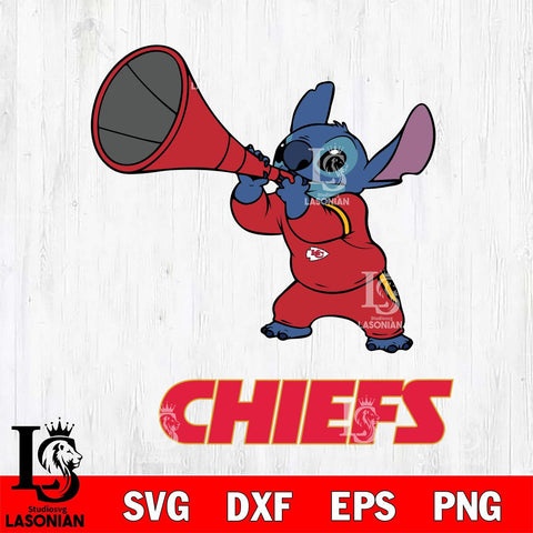 Kansas City Chiefs Stitch vuvuzela SVG DXF EPS PNG FILE, NFL File Cut, Digital Download,Instant Download, Silhouette, Cricut
