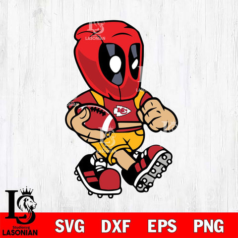 Kansas City Chiefs deadpool 3 Sport Svg Eps Dxf Png File, Digital Download, Instant Download