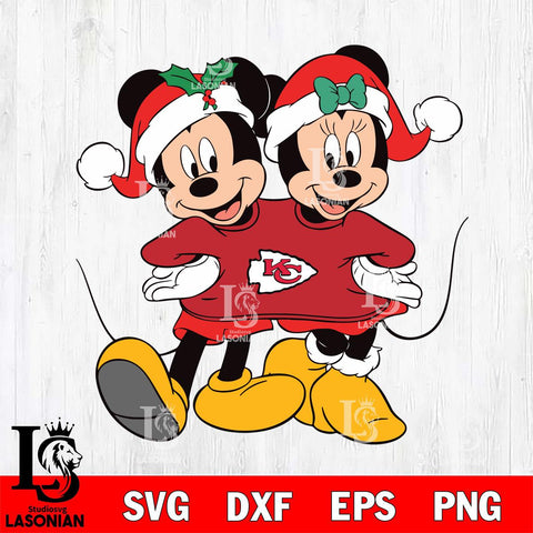 Kansas City Chiefs mickey christmas 11 Svg Eps Dxf Png File, Digital Download, Instant Download