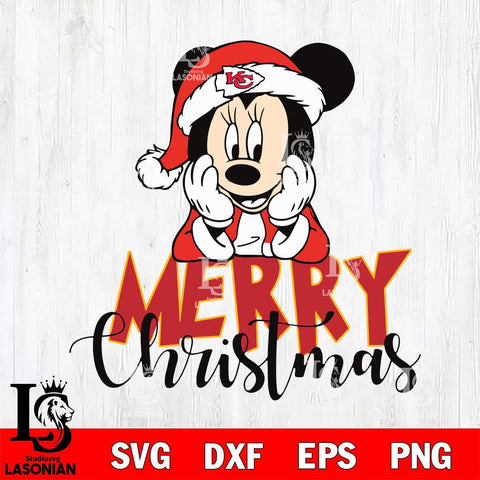 Kansas City Chiefs mickey christmas 1 Svg Eps Dxf Png File, Digital Download, Instant Download