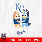 Kansas City Royals Bluey Chilli Dance Svg Eps Dxf Png File, Digital Download, Instant Download