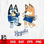 Kansas City Royals Bluey Chilli Sport Svg Eps Dxf Png File, Digital Download, Instant Download