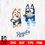 Kansas City Royals Bluey with Chilli Dance Svg Eps Dxf Png File, Digital Download, Instant Download