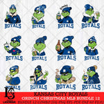 Kansas City Royals Grinch Christmas MLB Bundle 12 Cut Files Cricut, Svg Dxf Eps Png file , Silhouette