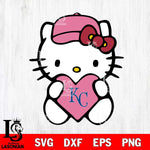 Kansas City Royals Hello Kitty sport 5 Svg Eps Dxf Png File, Digital Download, Instant Download