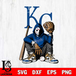 Kansas City Royals MLB Jason Voorhees Halloween SVG Svg Eps Dxf Png File, Digital Download, Instant Download