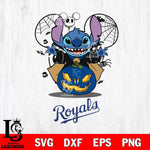 Kansas City Royals Stitch Horror Halloween Svg Eps Dxf Png File, Digital Download, Instant Download