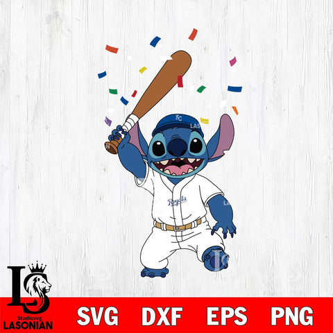 Kansas City Royals Stitch baseball celebrate SVG DXF EPS PNG FILE, MLB File Cut, Digital Download,Instant Download, Silhouette, Stitch Cricut