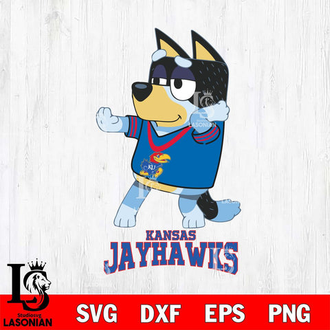 Kansas Jayhawks Bluey Dad Dance Svg Eps Dxf Png File, Digital Download, Instant Download