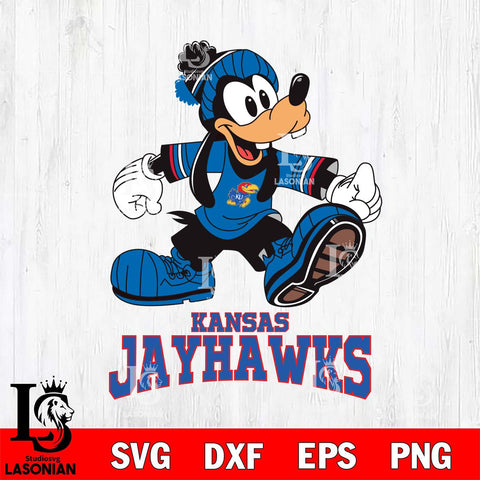 Kansas Jayhawks Goofy Cool Sport SVG DXF EPS PNG FILE,NCAA svg ,Football Digital Download,Instant Download, Silhouette